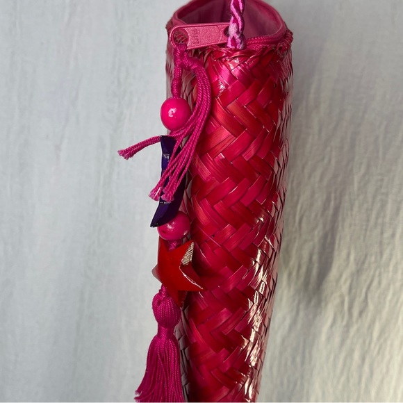 Vanessa - Wicker Straw Handbag, - Picture 5 of 14